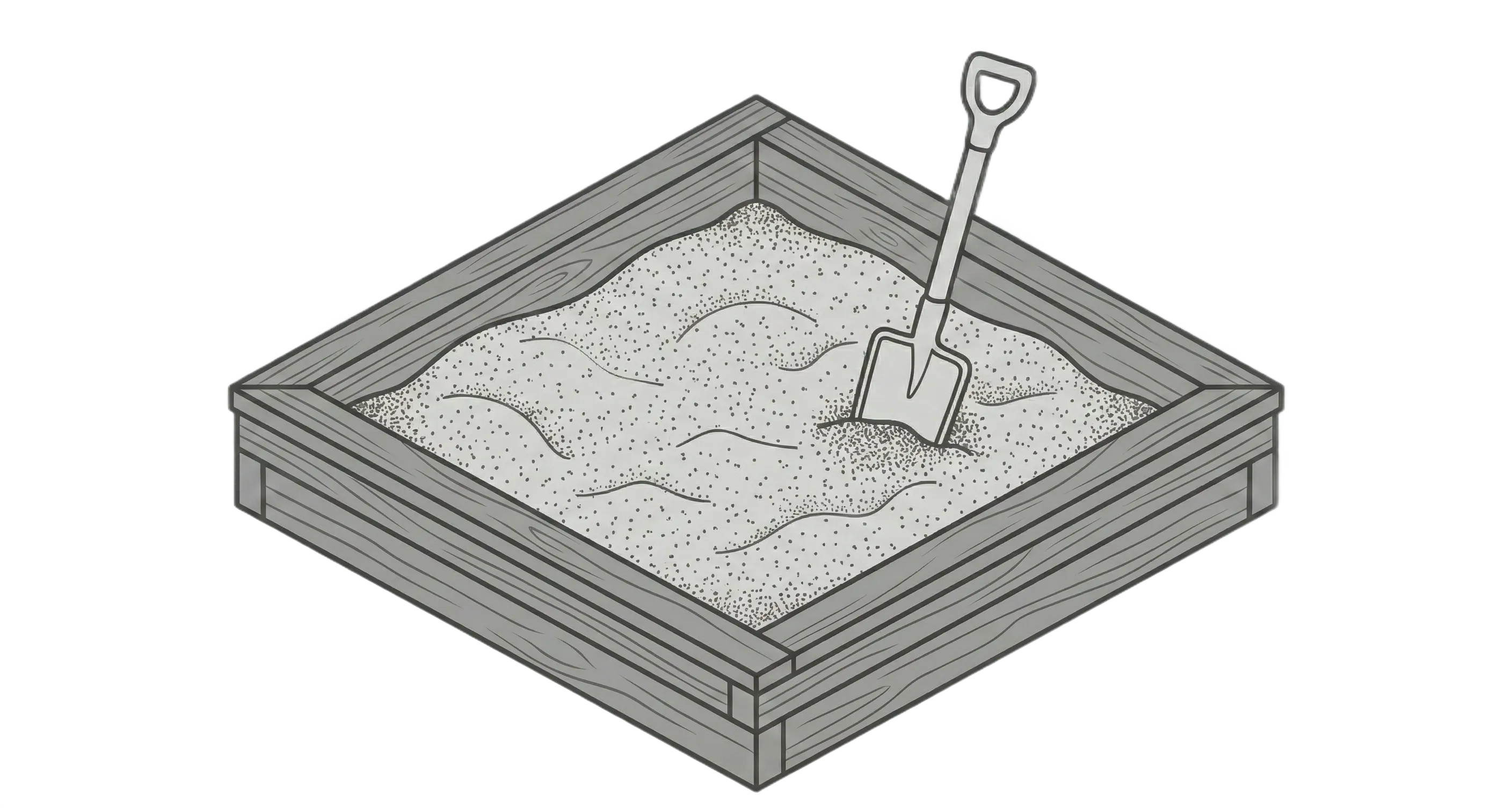 An empty sandbox graphic.
